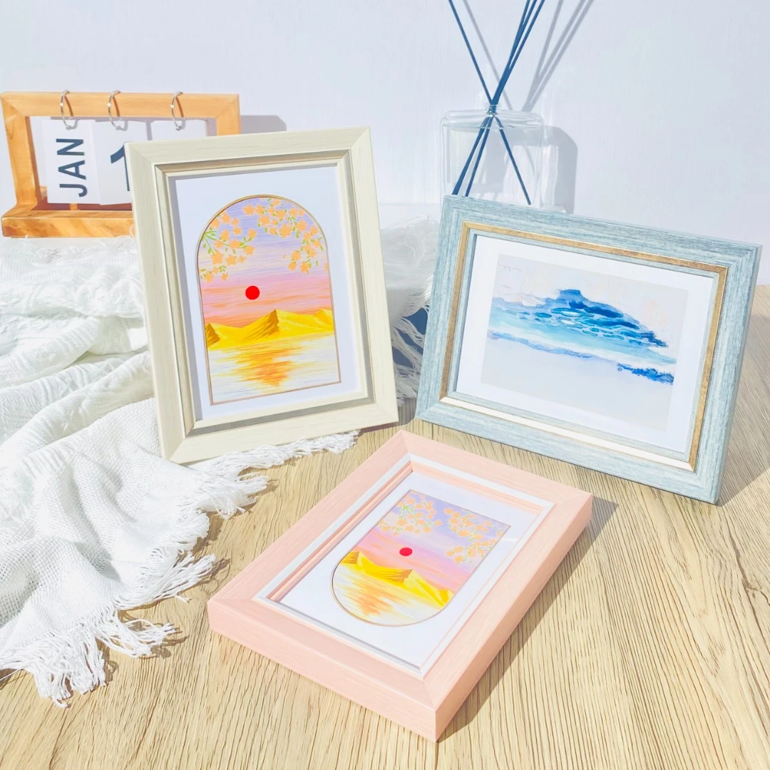 相框照片摆台挂墙空框6六寸5五A4婚纱照全家福7七摆件8八10十定制