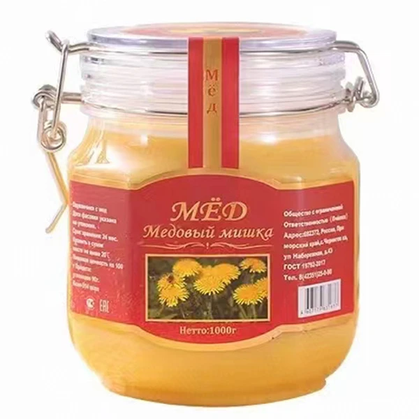 【蒲公英蜂蜜】俄罗斯蜂蜜公司委托批发蒲公英蜜结晶蜂蜜食品