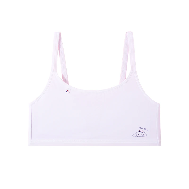 阪织屋棉质长耳兔印花少女文胸