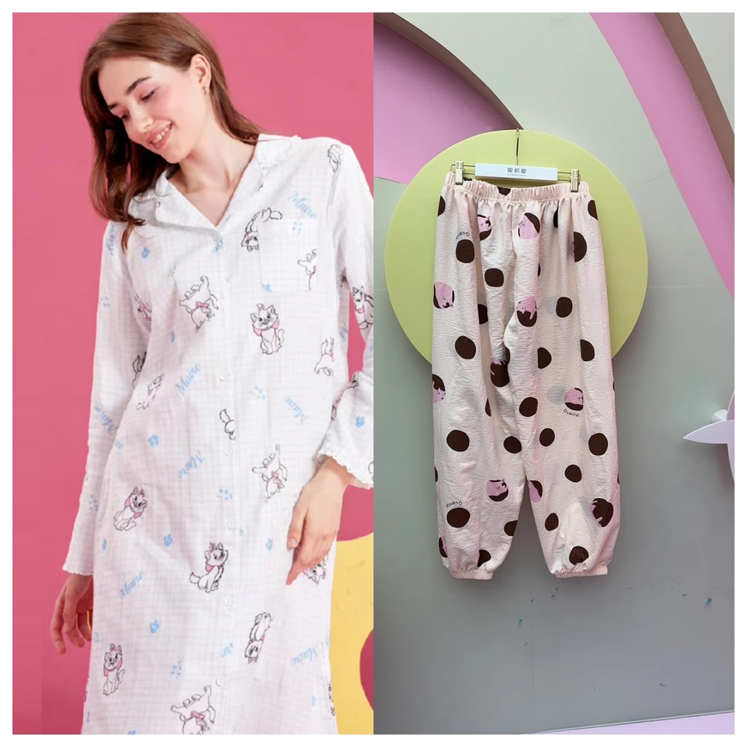 阪织屋玛丽猫系列婴儿纱长袖开衫家居裙