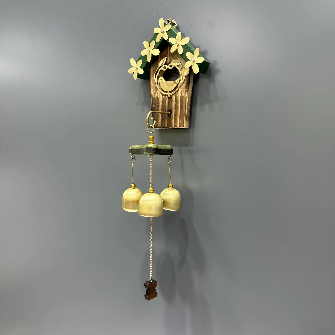 入户黄铜风铃挂饰客厅门饰创意金属铃铛店铺用门铃吉祥挂饰铃铛