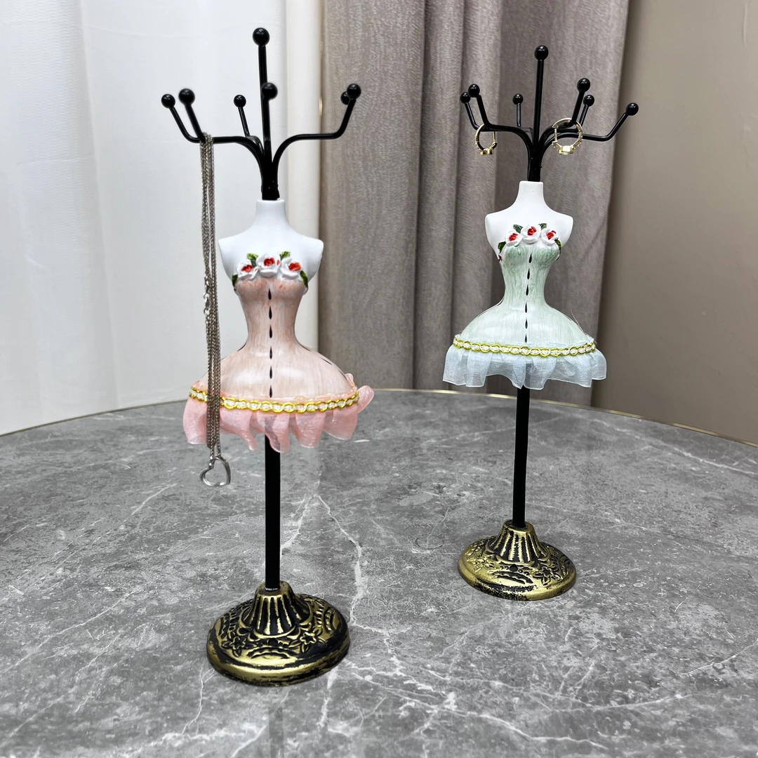 首饰架创意摆件公主钥匙架饰品项链展示架首饰耳环收纳架欧式复古