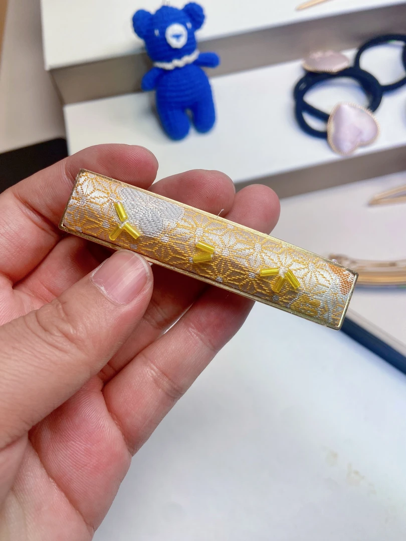 2025年新款布艺宋锦弹簧夹