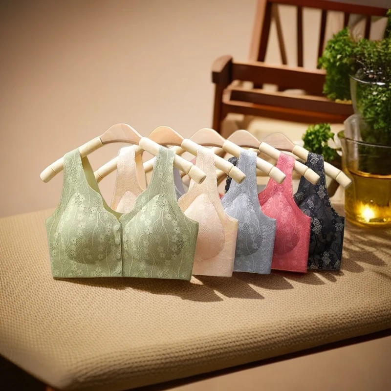 【工厂福利】夏季薄款前开扣透气美背内衣聚拢防下垂无钢圈女士文胸