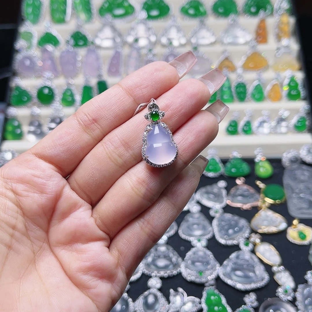 玛瑙/玉髓颈饰银S925镶嵌