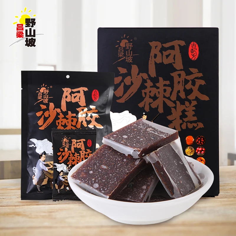 【吕梁野山坡】吕梁野山坡沙棘阿胶糕50g零食小吃休闲食品小包装
