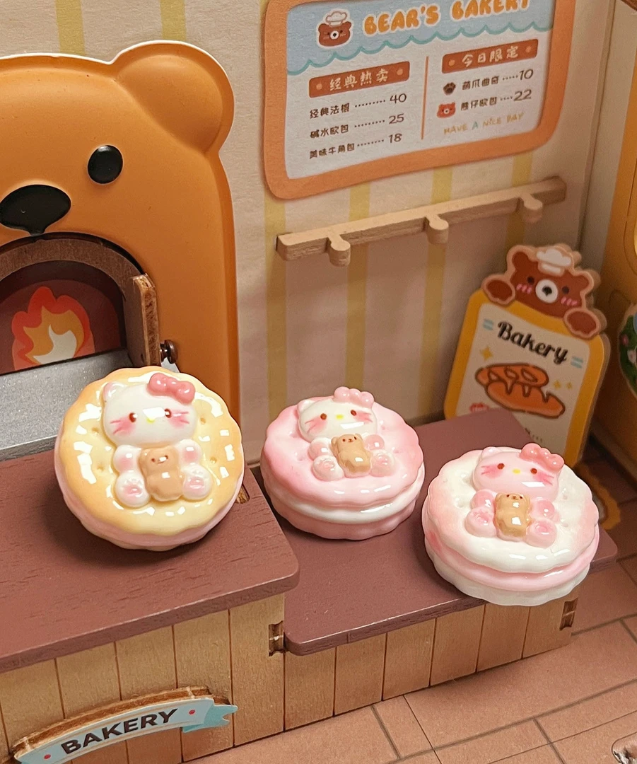 【萌星专属定制】高货Kitty饼干卡通创意DIY树脂饰品奶油胶手机壳