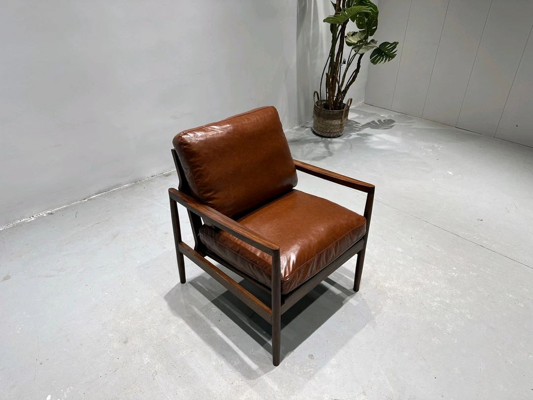 乌金木月辉沙发椅 72*65*77*45