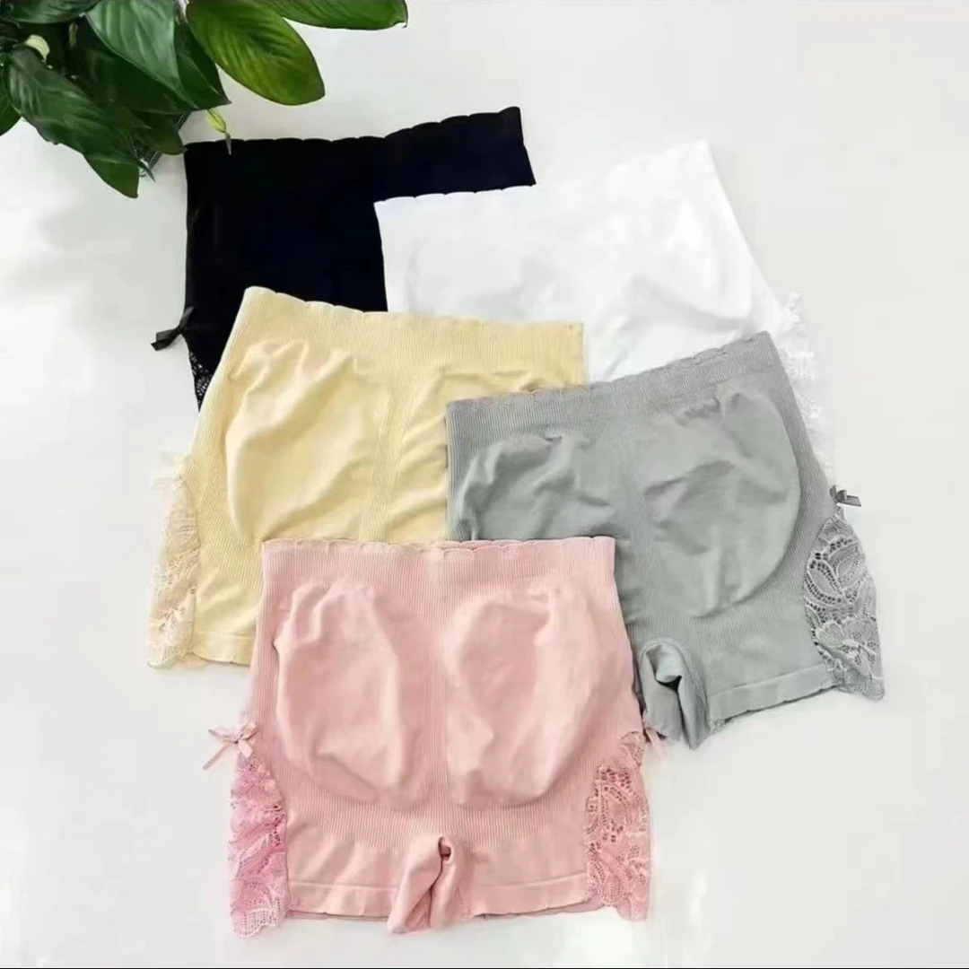 春秋夏季女士高腰高弹打底裤大码防走光薄款舒适时尚透气短裤