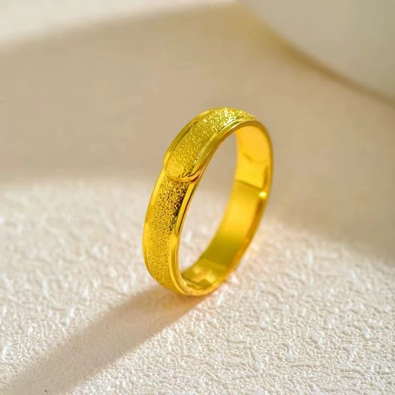 足金999时尚经典简约满天星戒指