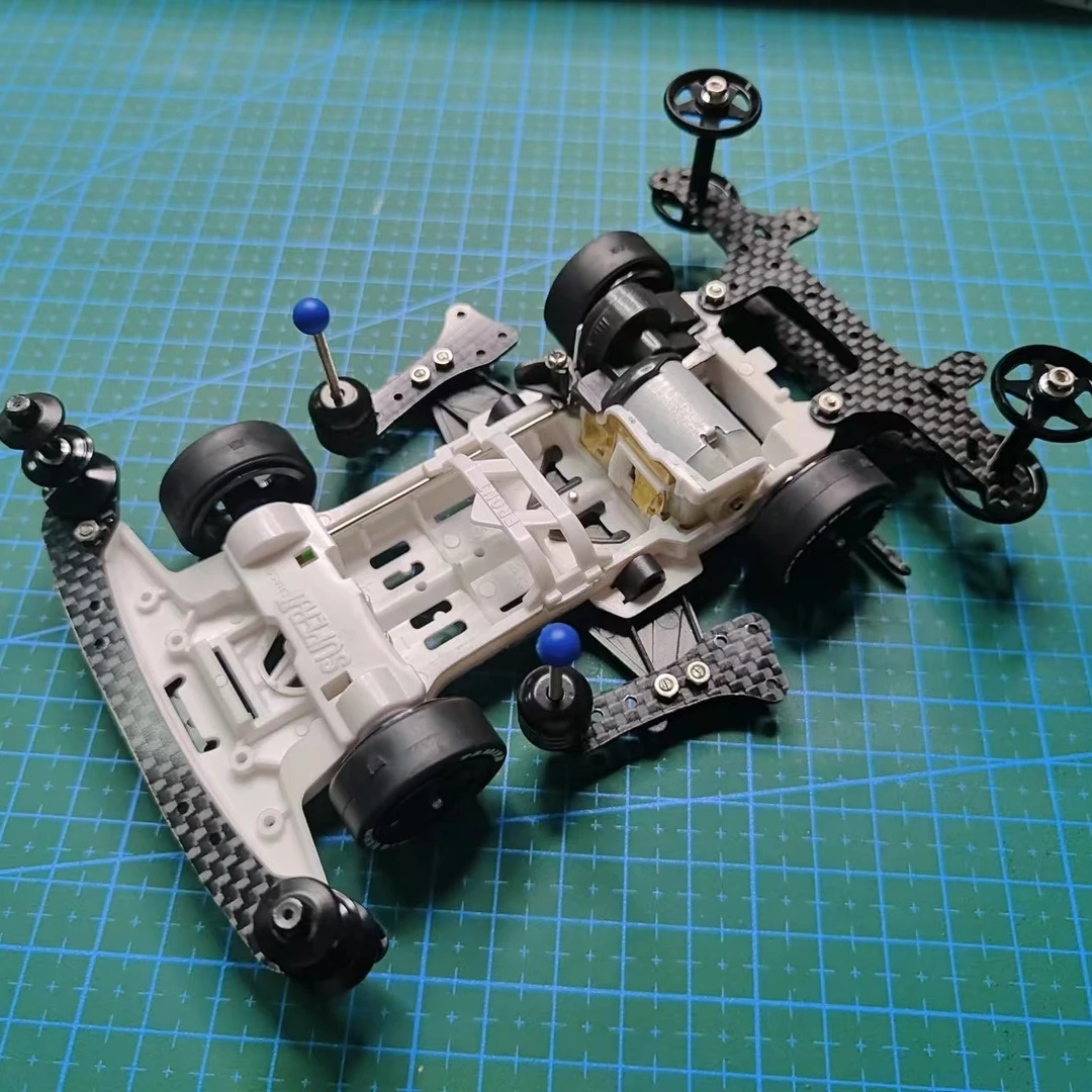 锐泽模型网络比赛套件铝合金碳纤维组装四驱车套件(无底盘)