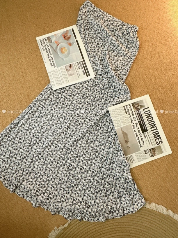 【金妮家小香风】鱼尾裙半身裙碎花裙长裙