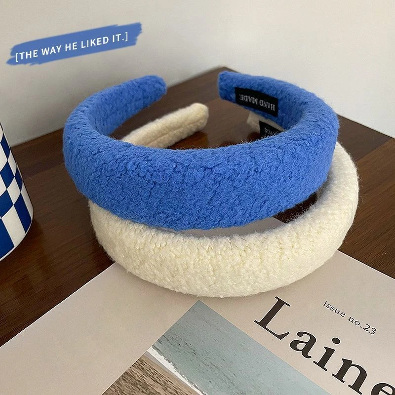 克莱因蓝发饰女发箍发夹蓝色发圈扎发绳高级感发卡夹子头饰配饰品