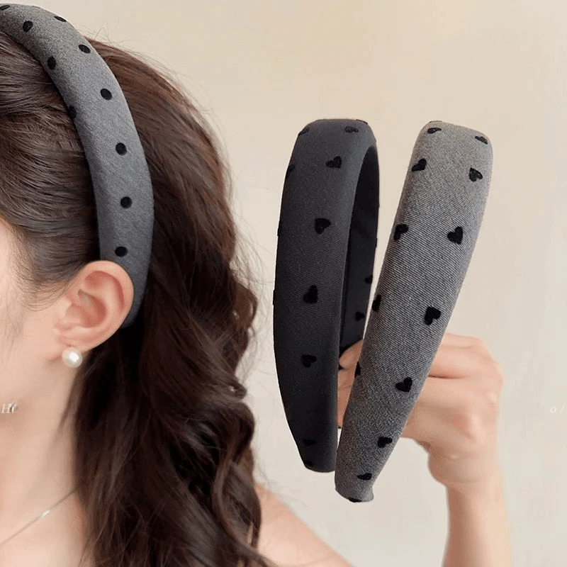 韩系波点发卡发箍女款新款高级感头箍高颅顶压发头饰外出百搭