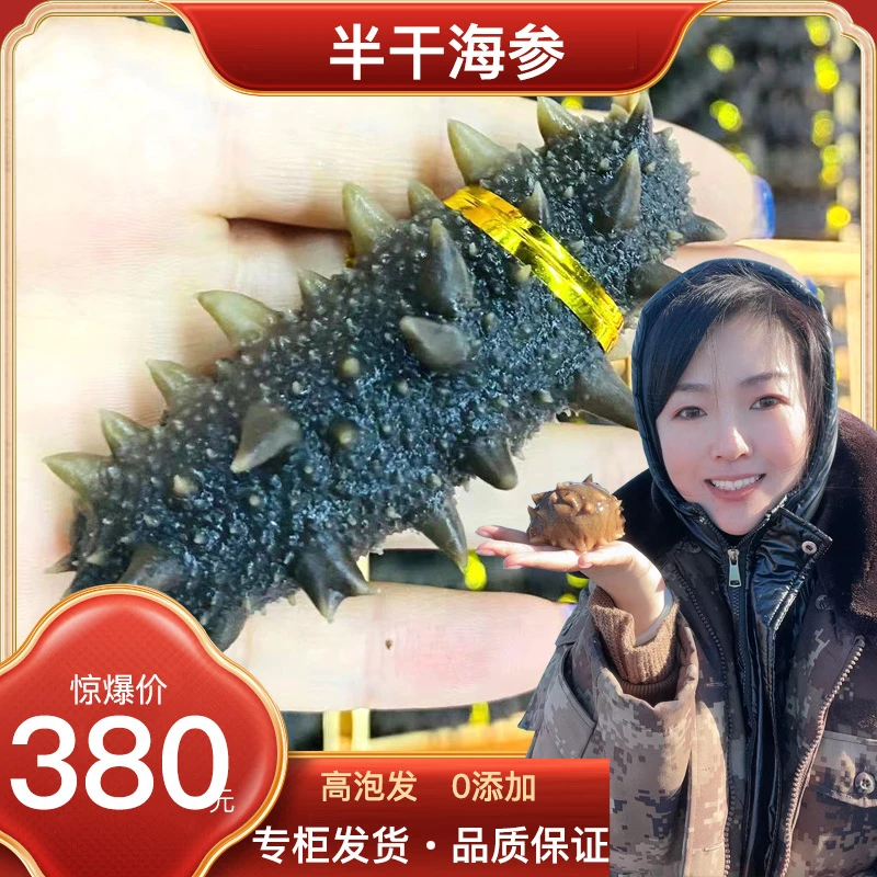 「悦儿家自家晾晒」大火半干海参工艺 大连底播500g 专柜品质