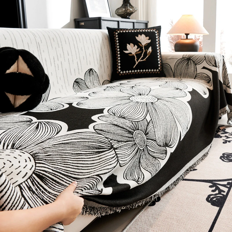 沙发盖布防猫抓沙发套罩2025新款四季通用沙发垫子简约防滑坐垫巾