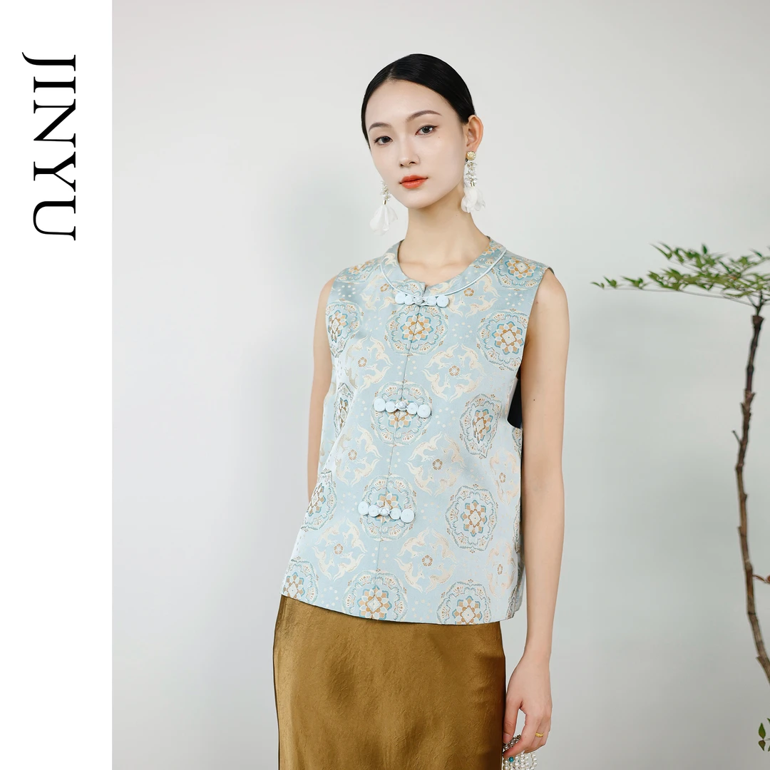 矝羽轩【宝花奔鹿】钱小萍正品非遗宋锦春秋时尚百搭国风马甲