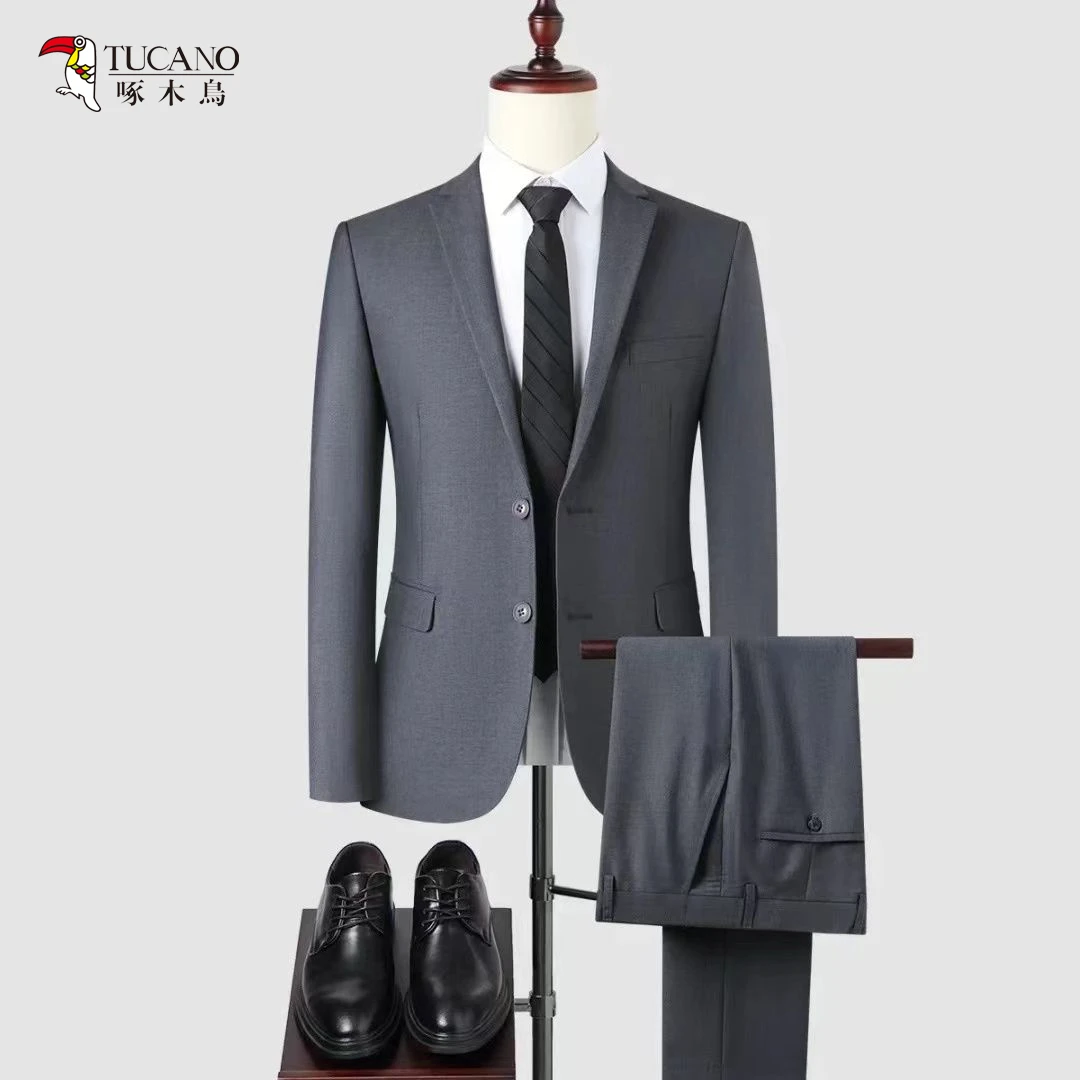 西装套装西服男商务正装外套西装婚礼男士新郎西服套装高档品牌