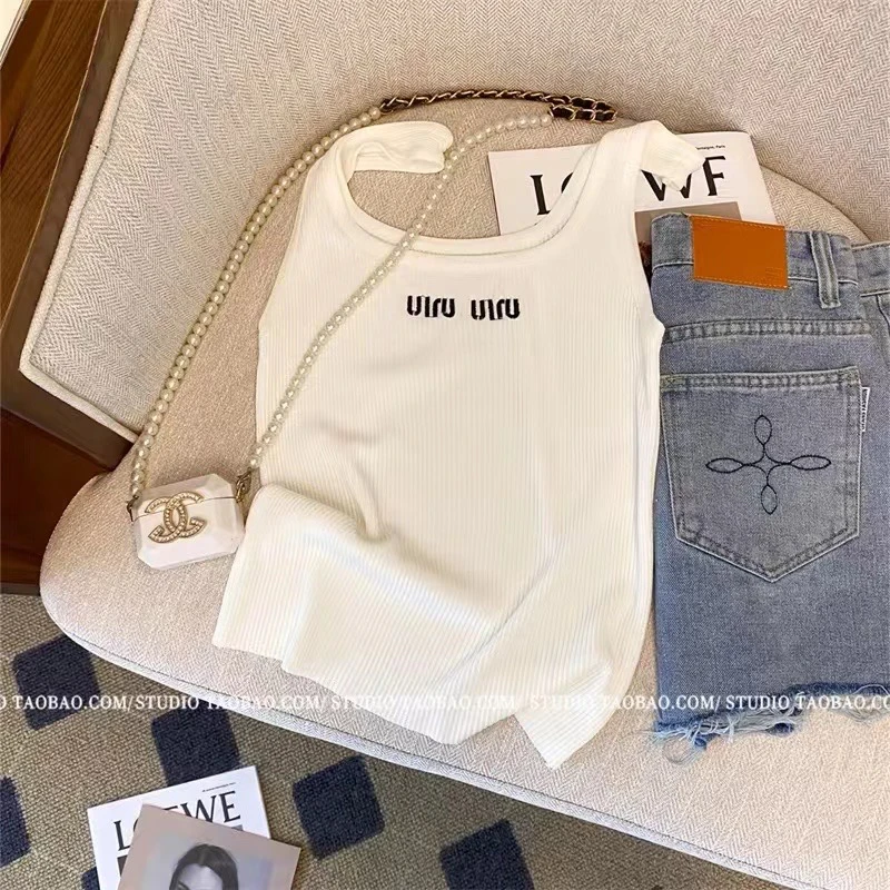 【神怡家】女士夏款简约百搭休闲女背心打底