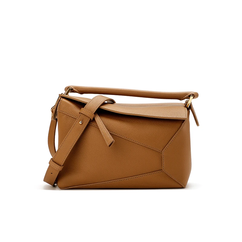 皮匠老徐时尚百搭女士经典几何斜挎包手提包89210