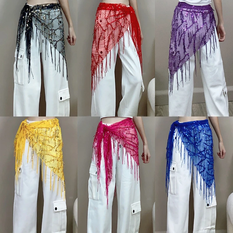 【高80*长150】新款三角巾腰带亮片时尚百搭腰链腰饰