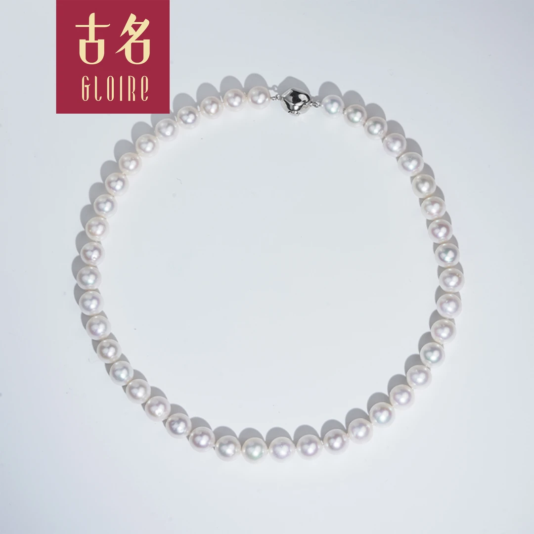 Gloire/古名【雪梨专属】无核极强光珍珠项链10-11mm--Z1475