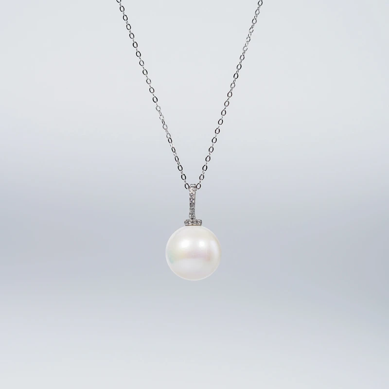 Gloire/古名【乐乐】万能扣 天然淡水珍珠吊坠13-14mm-Z1454