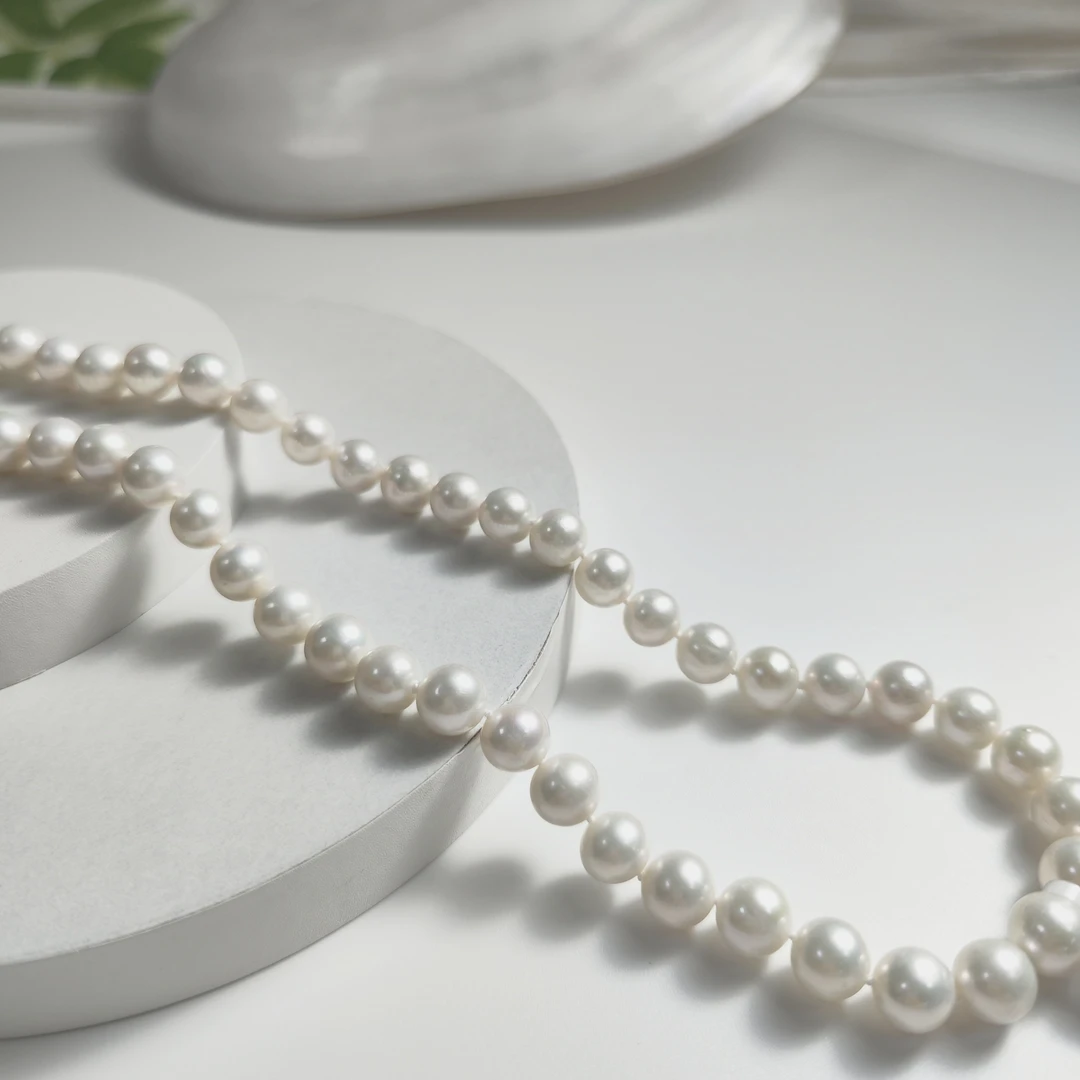 Gloire/古名【乐乐】S925银淡水无核珍珠项链气质优雅8-10MM LY047