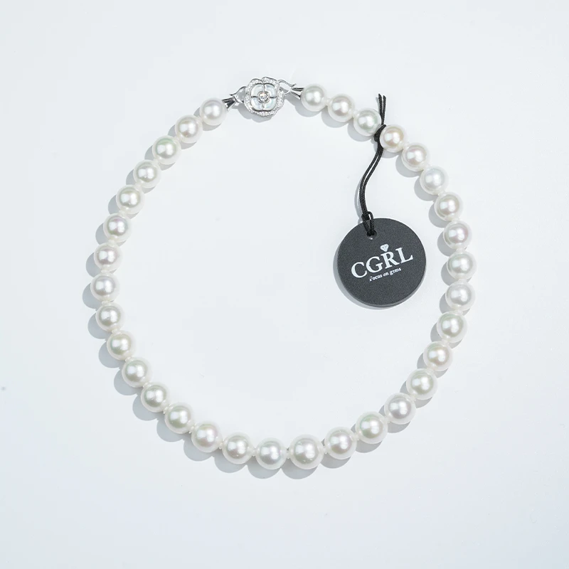 Gloire/古名【小鹿】S925银白月光淡水珍珠项链11-13mm证Z1426