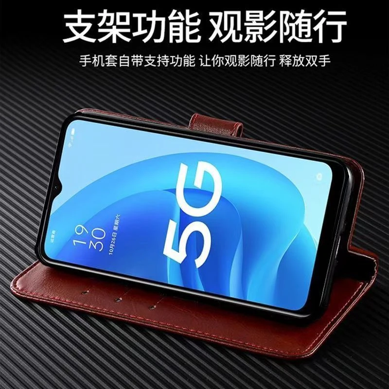 适用荣耀200翻盖式手机壳荣耀200保护套男女防摔插卡钱包商务皮套