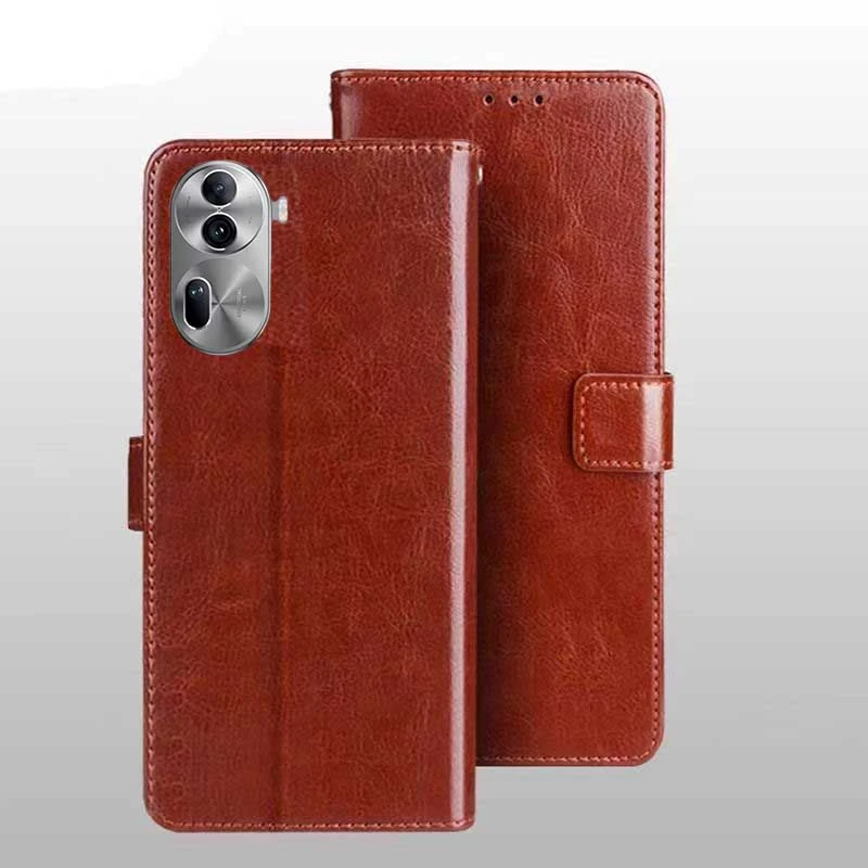 适用OPPOReno11Pro 5G手机壳PJJ110保护套防摔翻盖式钱包商务皮套