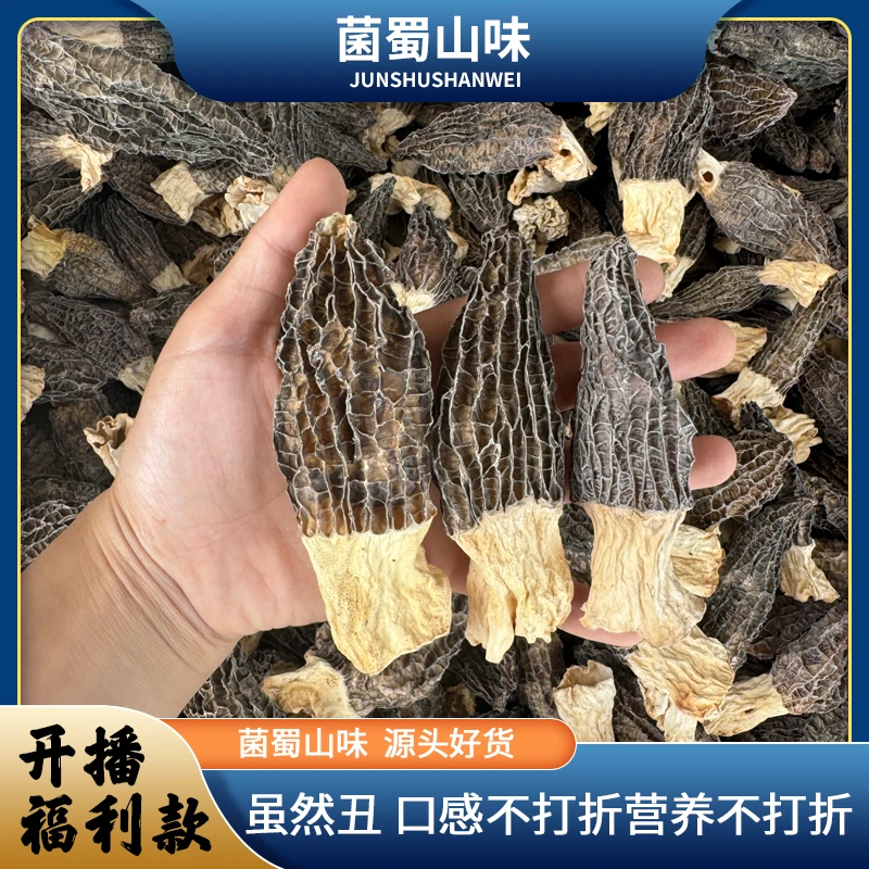 半斤装5-8公分丑菇大个头羊肚菌酿肉酿虾滑煲汤 大个头性价比高
