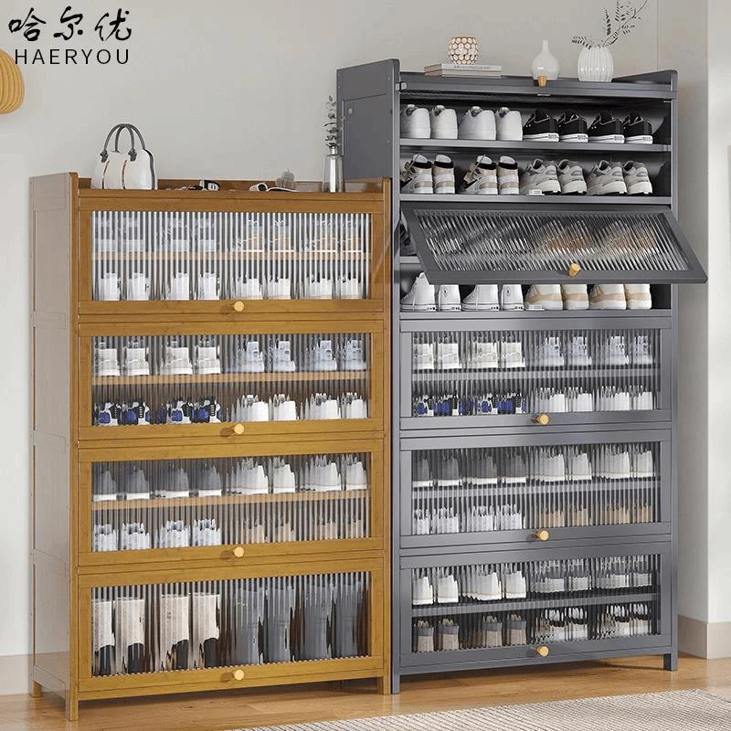 新疆包邮鞋柜多层家用门口落地式防尘鞋子收纳柜出租房专用大容量
