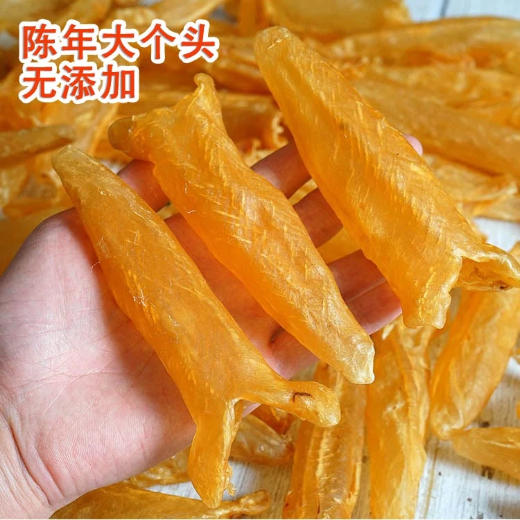 33头正品陈年老黄花胶筒 足干厚肉货