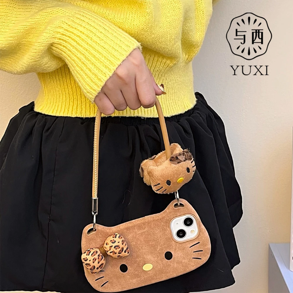 YUXI/与西卡通蝴蝶结KT猫可爱手机壳适用手机壳iPhone16手机壳