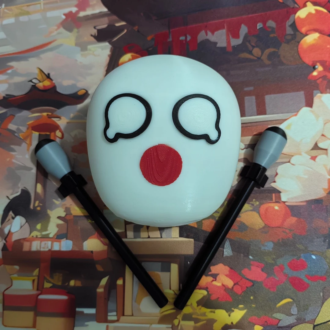 日本木鱼核弹敲杆3D打印解压玩具创意设计diy