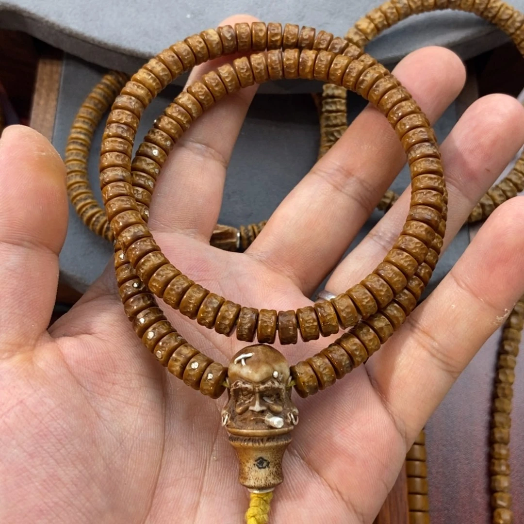 紫金鼠吊坠手工雕刻鼠噶达摩三通