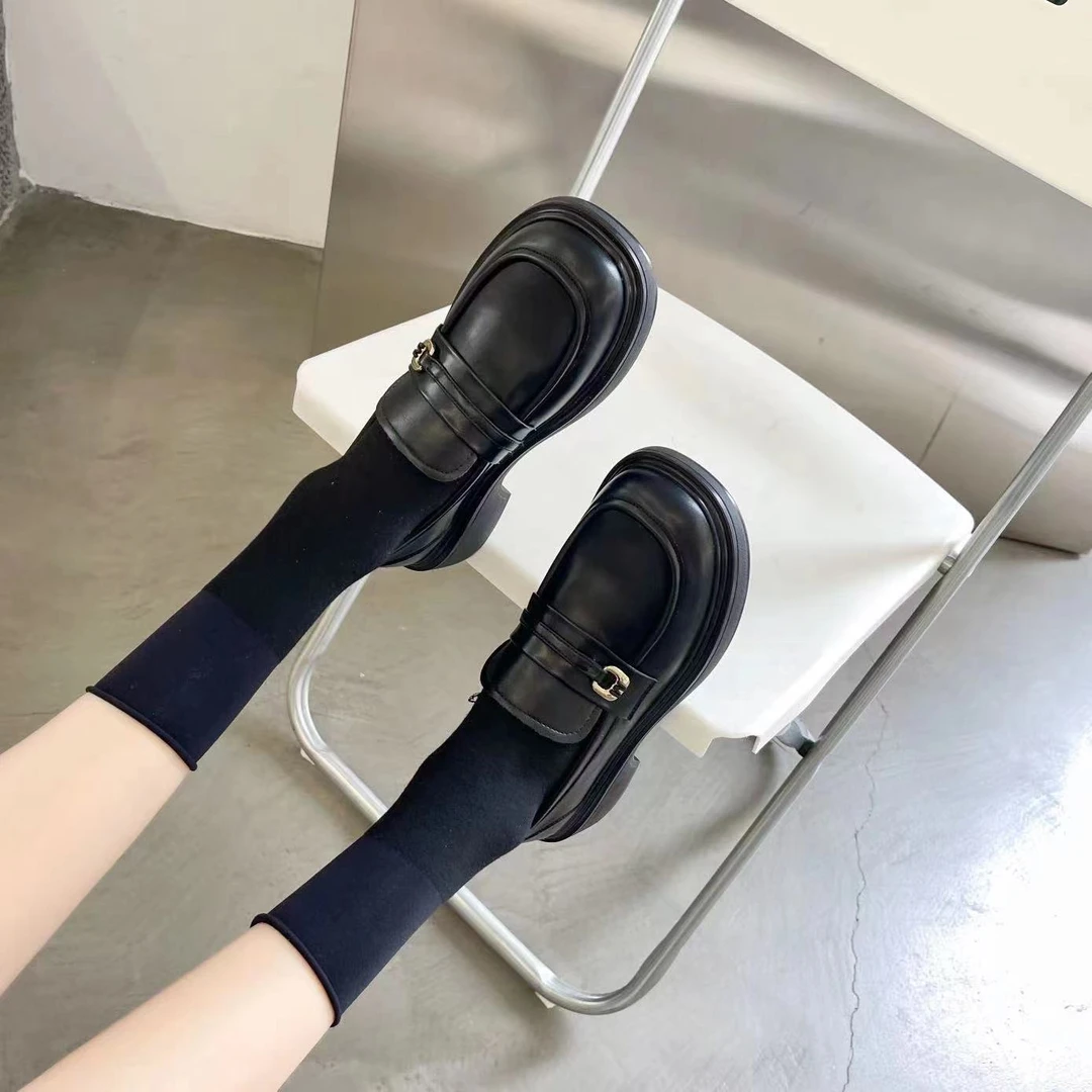 二号店新款百搭舒适款女士乐福鞋5977-2