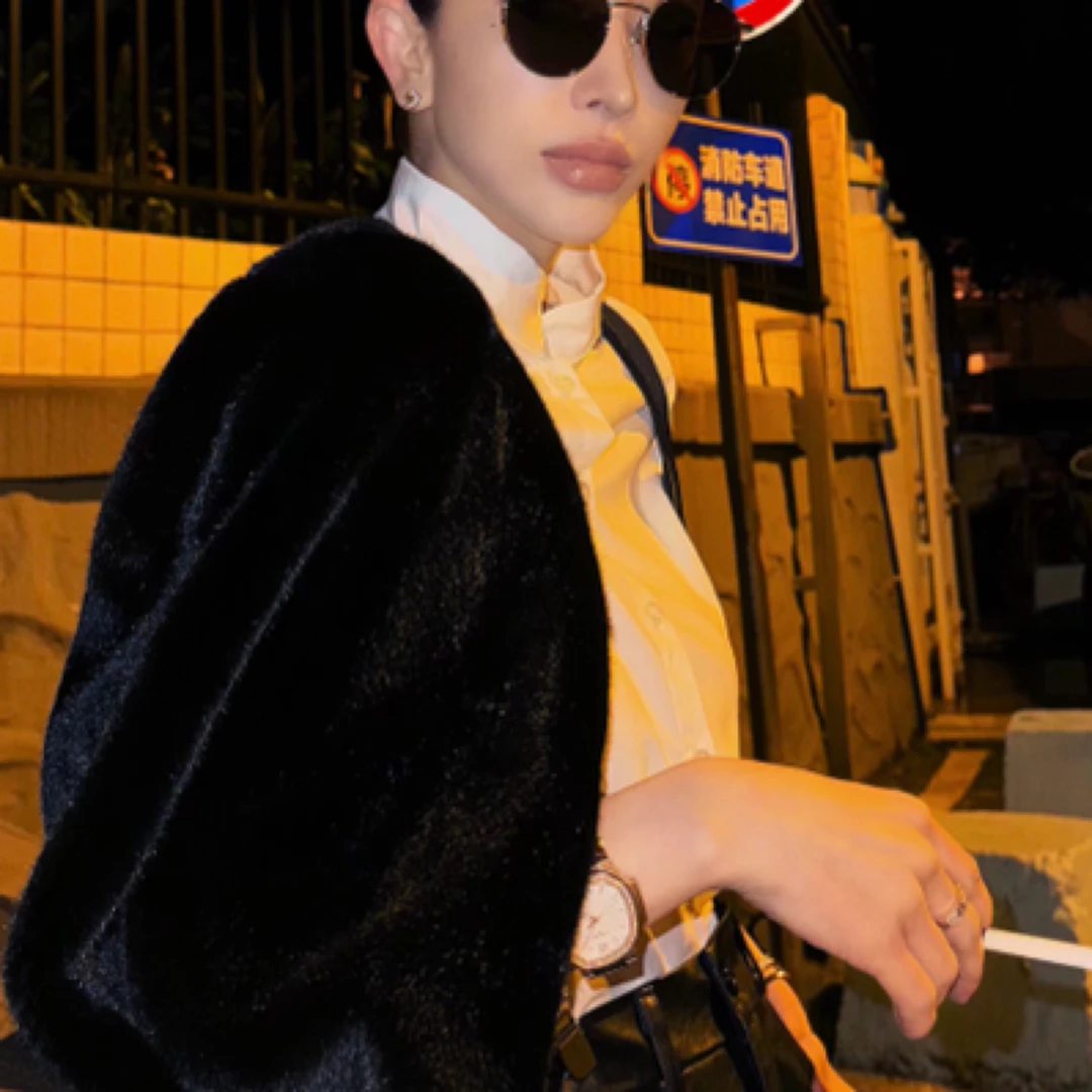 【毛毛】QIQIZHOU冬季短款草草毛外套（盗图必究）77168