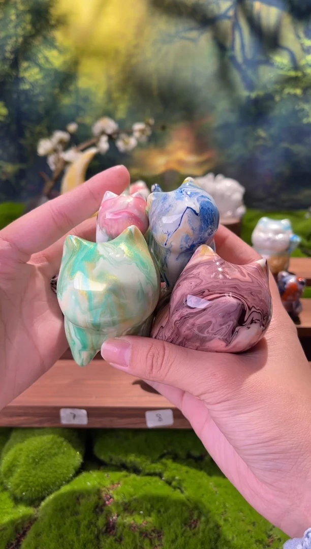 【闪购商品】漂漆天然大漆猫咪摆件非丙烯
