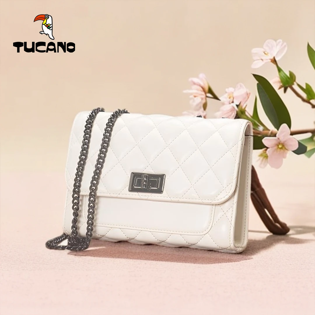 正品啄木鸟女包斜挎包链条包女士单肩小香风韩版小包包时尚小方包