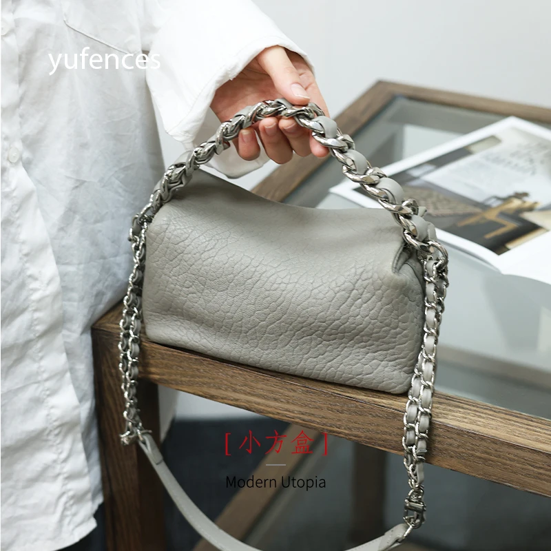 YuFences/与樊 · 清版捡漏 小方盒 韩系百搭新西兰泡泡羊皮高定包