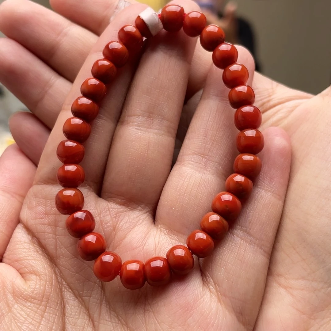 南红玛瑙手串未镶嵌小*