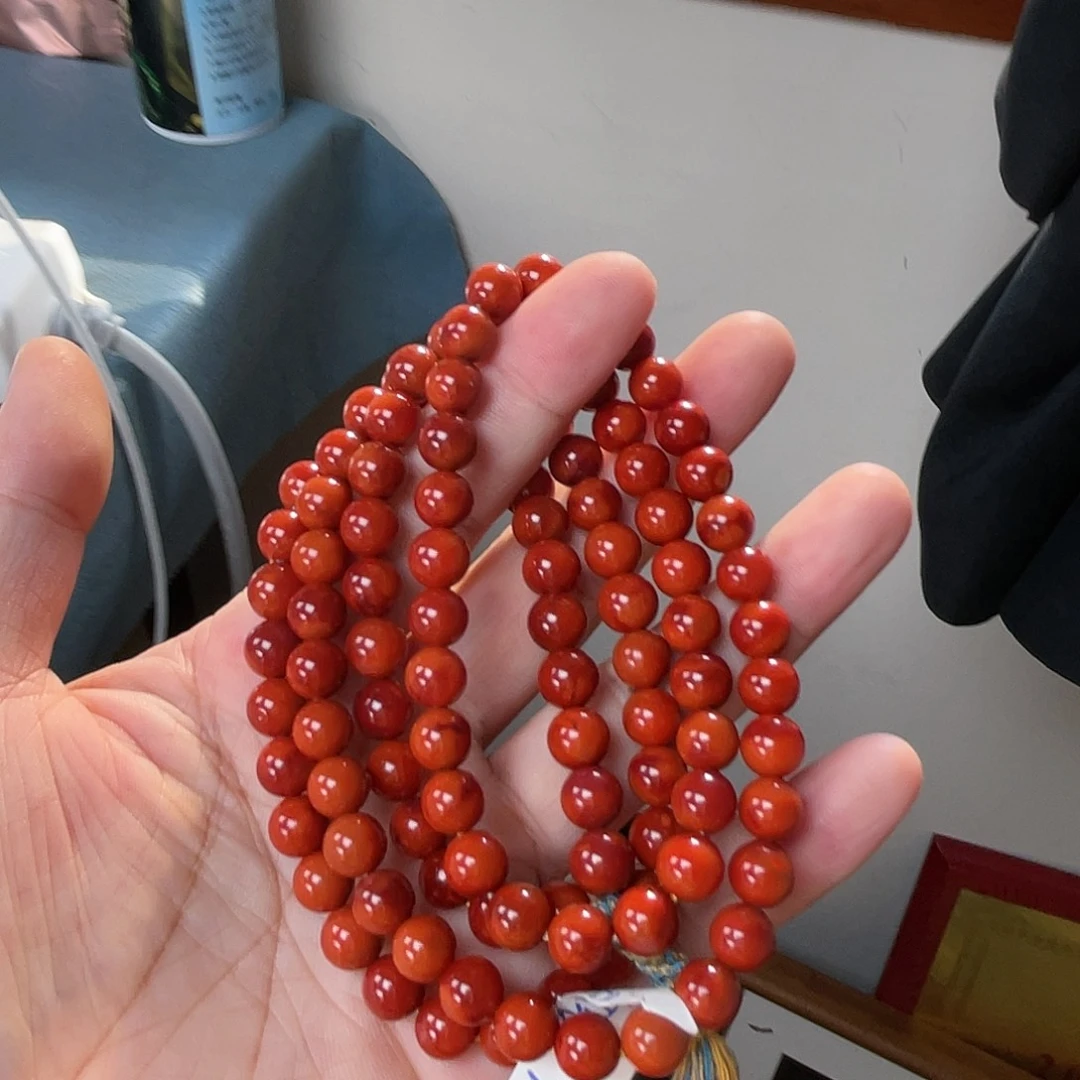 南红玛瑙手串未镶嵌
