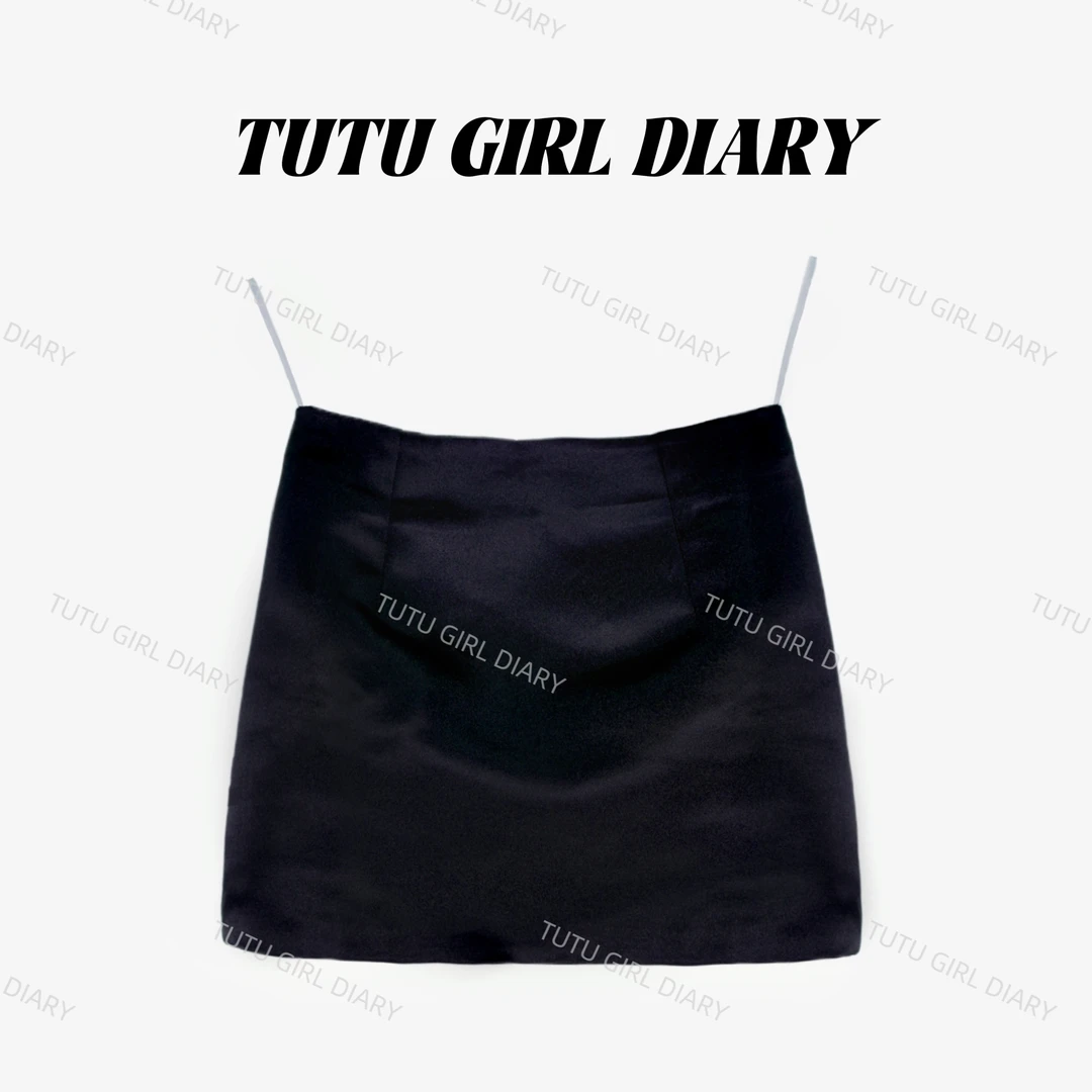 TUTU【性感海瑟薇】气质显瘦百搭时尚高腰包臀A字半身裙#DQ1213