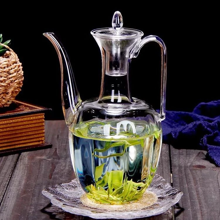 耐热耐高温泡茶茶壶水壶玻璃贵妃绿茶专用煮茶仿宋执壶中式玻璃壶