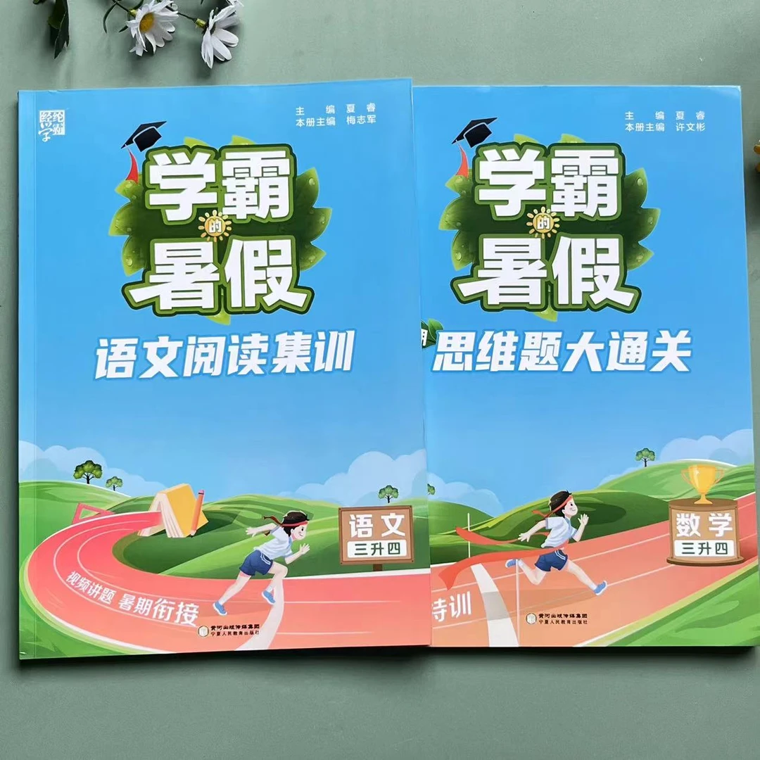 三升四学霸暑假语文阅读集训人教版暑假衔接数学思维大通关训练题