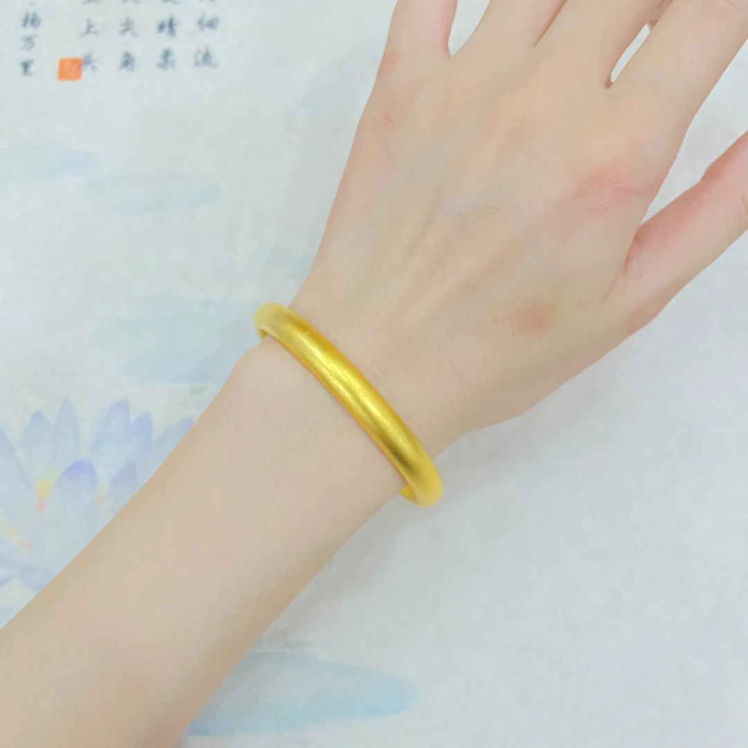 足银手镯 足银手镯  古法心经手镯 包银气质时尚素圈经典