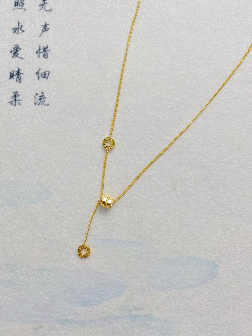 合金项链 小蛮腰套链 足银项链 气质百搭精致时尚款