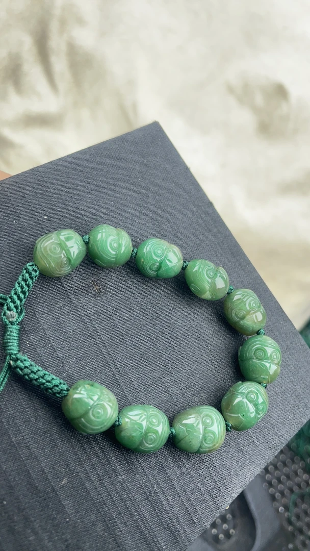 南阳独玉好时候手串12mm厚10.5mm此款促销产品共8条售完即止